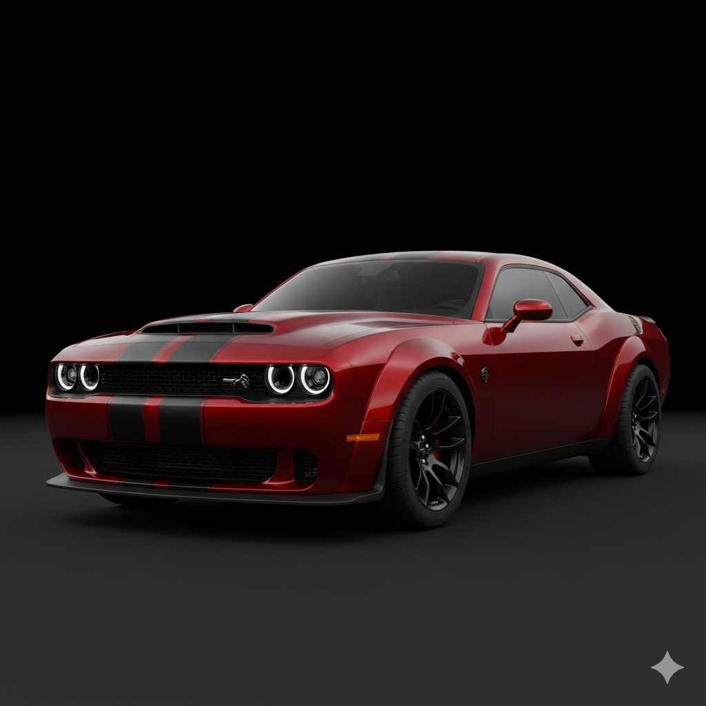 Dodge Hellcat muscle car rental Dubai