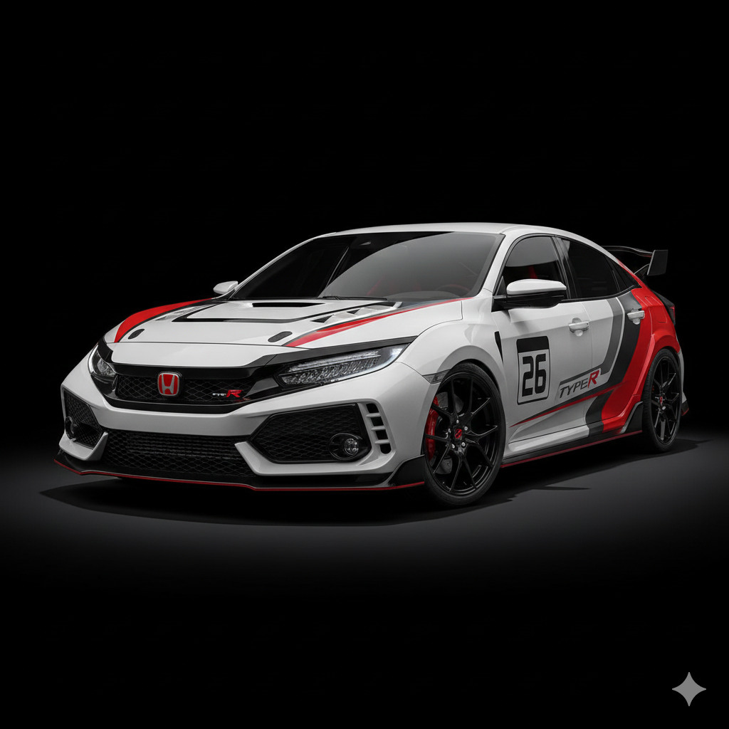 Honda Type-R racing car rental Dubai
