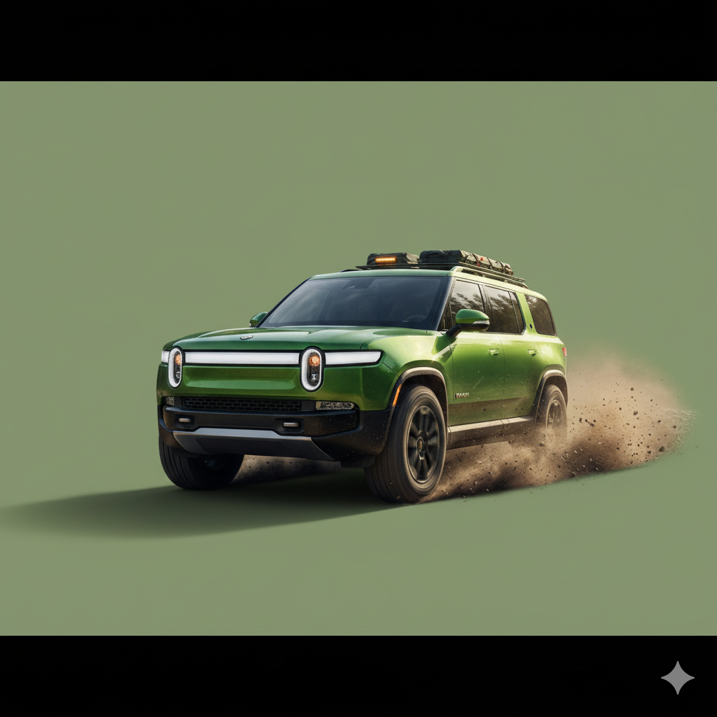 Rivian adventure EV rental Dubai